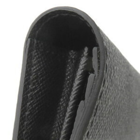 LOUIS VUITTON Long Wallet Portefeuille Braza Graphite Black Bifold Black - Picture 5 of 9